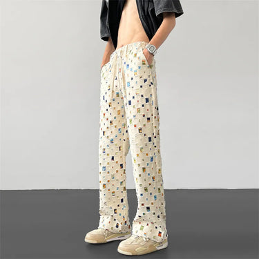 Ripped Patchwork Pants